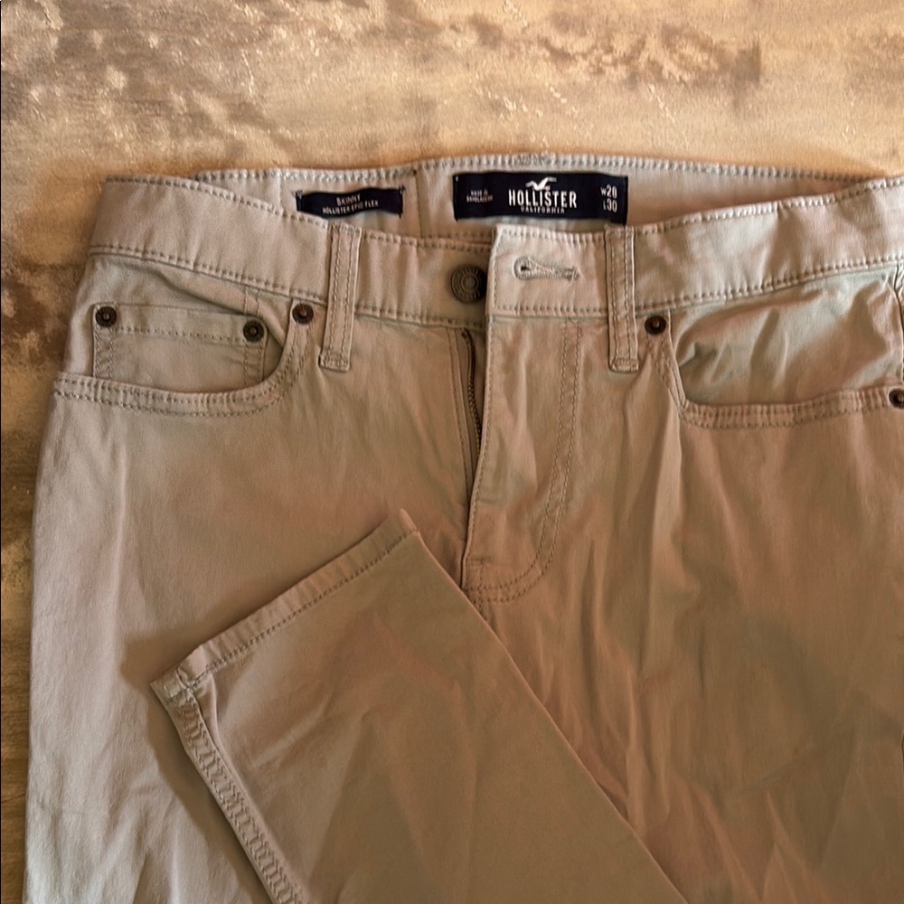 Hollister grey Chinos Versatile Cotton Twill